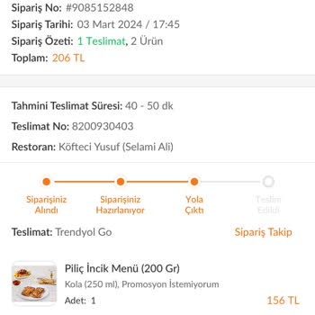Trendyol Yemek Adres Değişikliği Yapmadı