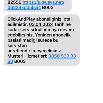 Clicknplay.mobi İstenmeyen Ücretlendirme Ve Müşteri Mağduriyeti