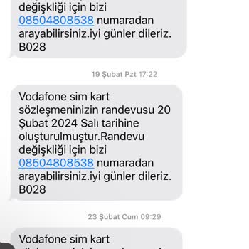 Vodafone Hat Problemi İle