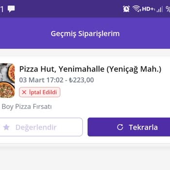 Pizza Hut Yenimahalle Şubesi Şikayet