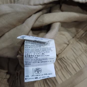 Benetton'dan Keten Pantolon Alıp Hiç Kullanamadan Yırtılması