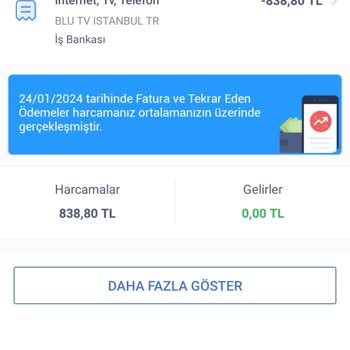 Blu TV Habersiz Para Çekme