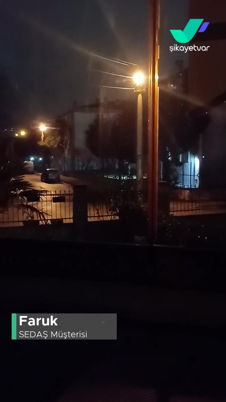 SEDAŞ Sokak Lambası Sorunu videonun kapak resmi