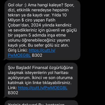 Fatih Çoban Danışmanlık Dares D. M. SMS İptali