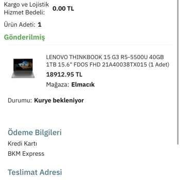 PttAVM Ürünümün Kargolanması Hakkında