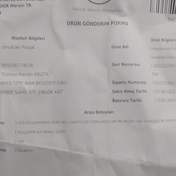 PlayStation 5 Kol Arızası 2 Hafta Hiçbir İşlem Yapılmamış.