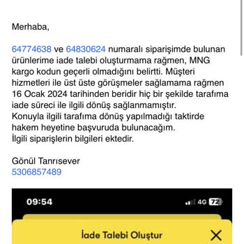 Şok Marketler Paramı Geri Alamıyorum