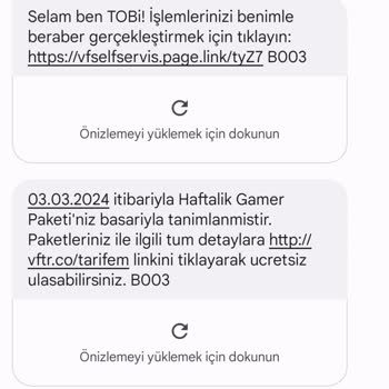 Vodafone Yanlış Bilgi Sorunu