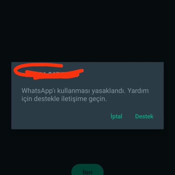 WhatsApp Merhaba, WhatsApp Kullanımı Yasaklandı Hatası Almaktayım