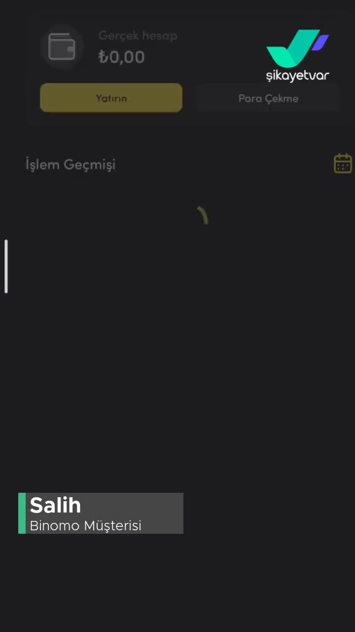 Binomo Para Yatıramıyorum Sürekli Bekleme Falan Diyor! videonun kapak resmi