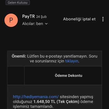 HediyeMania Ürünüm Kargoya Verilmiyor!