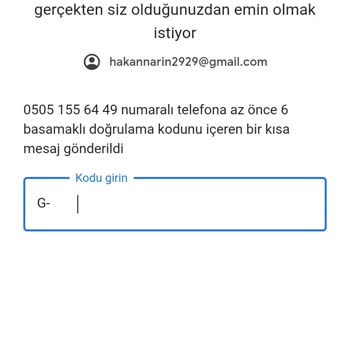 Gmail E-POSTA Kurtarma Yardım