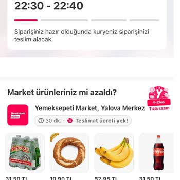 Yalova Vega Şubesi Pidem Ve Yemeksepeti Şikayeti