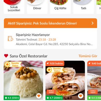 Trendyol Yemek Kafalarına Göre Fiyat Gösterme