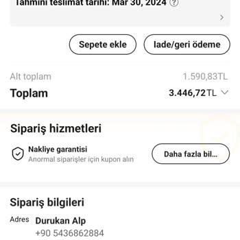 Aliexpress Ürün Geri Dönmesi