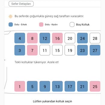Kale Seyahat Koltuk Farklılığı
