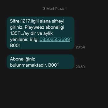 Playweez Beni Yanılttı