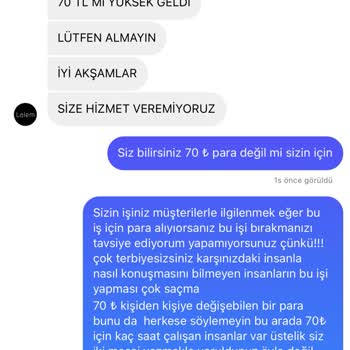 Lalemofficial (Instagram) Müşteri Hizmetlerinde İletişim Sorunları