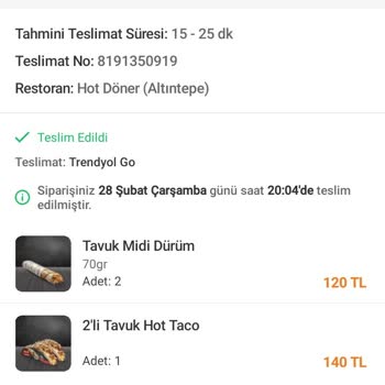 Trendyol Yemek Gönderilmeyen Ürünün Ödemesini İade Etmiyor!