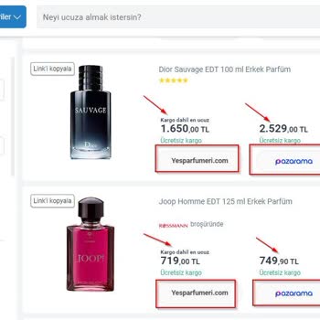 Akakçe Sahte Kozmetik Ve Sahte Parfüm Satan Firmaları Öne Çıkarıyor