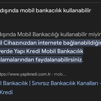 Yapı Kredi Mobil Açmıyor - Yurt Dışı Erişim Engeli