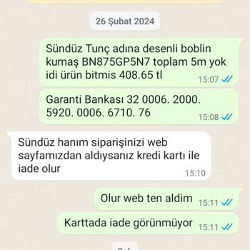 Emre Kumaş Exclusive Sipariş İptali Ve Para İadesi Sürecinde Yaşanan Sorunlar