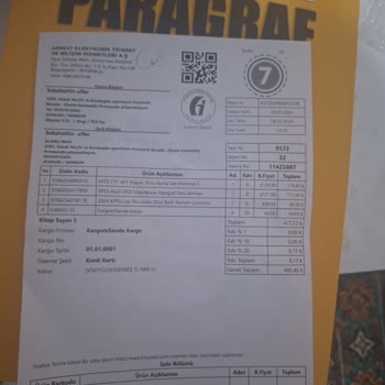Kitap Seç Eksik Yollanan Kargo