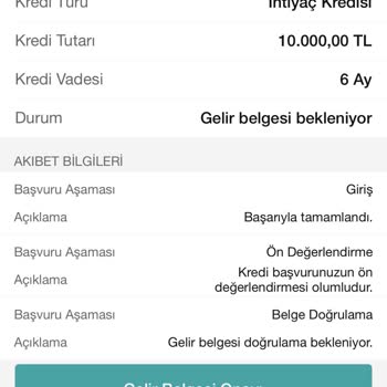 Garanti Bankası Gelir Beyanı Onayı