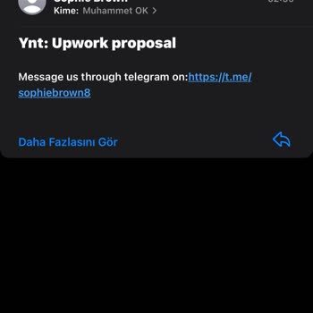 Upwork Yanıltıcı Hesaplar Telegram'a Yönlendiriyor