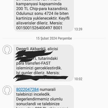 Akbank Kazandığım Chip Paranın Geri Çekilmesi