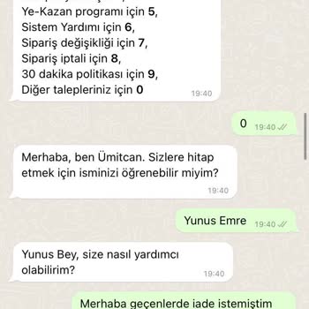 Domino's'tan Eksik İade