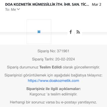 Doa Kozmetik Tarihi Geçmiş Ürün Problemi