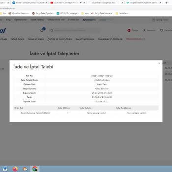 İstikbalden İptal Sipariş Ücretinin İadesini Rica Ediyorum