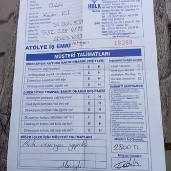 Koç Torna Direksiyon Kutusu Tamir Mağduriyeti