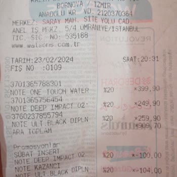 Watsons Kuru Çıkan Ürünün İade Veya Değişiminin Yapılmaması