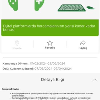 Garanti BBVA Kabul Edilmeyen Kampanya Harcaması Hk.