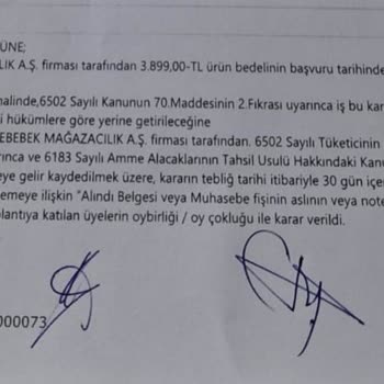 E-bebek Tüketici Hakem Heyeti Kararını Uygulamıyor