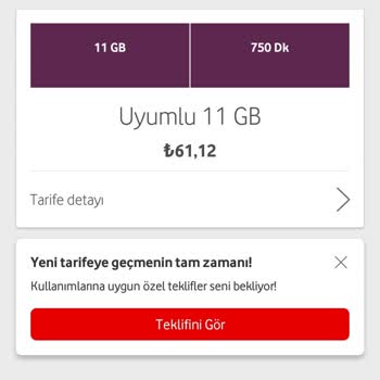 Vodafone Taahhüt Bitimi Yüksek Ücret