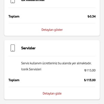 Vodafone İçerik Servis Ücretinin İptal Etmek Ücretin Geri İade Edilsin.