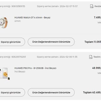 Huawei Online İade Parasını Yatırmıyor - 15 İş Günü Geçmesine Rağmen