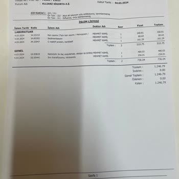 Lifemed Tıp Merkezi Fahiş Müşahede Parası