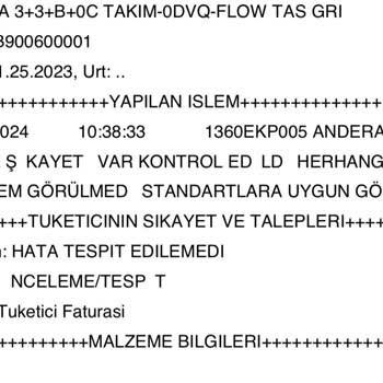 Bellona Andera Koltuk Takımı Şikayet