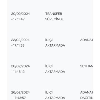 PTT Kargo Adana Şubesi Kargoları Getirmiyor