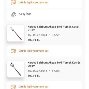 Karaca Züccaciye Karaca Farklı Ürün Gönderilmesi