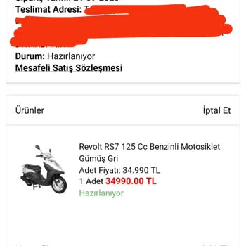 A101 Den Aldığım Motorun 3 Aydır Tescil Belgesi Gönderilmedi.