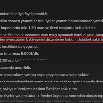 Babilbet Kazancımı Ödemedi Kazancıma Ödemedi Babilbet Güvensiz