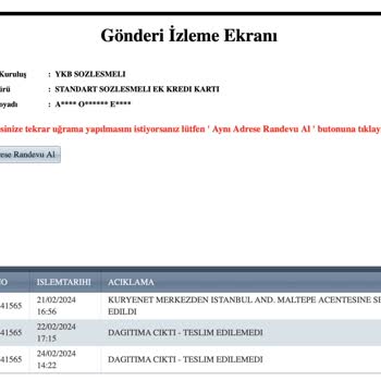 Kuryenet Kargoları Teslim Etmiyor.