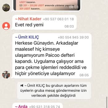 Paicoo Yatırılan Paranın Çekilememesi Ve Mağduriyetler