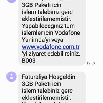 Vodafone Hediye Şikayeti İnternetim Gelmiyor