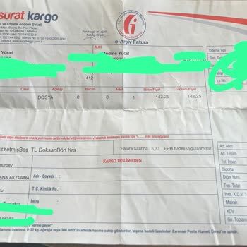 İzmir'den Mersin'e Ulaşmayan Kargom Ve Sürat Kargo Hüsranı